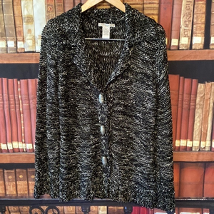 Vertigo Paris Women's Sweater Cardigan Decorative snap Buttons‎ Sz XL